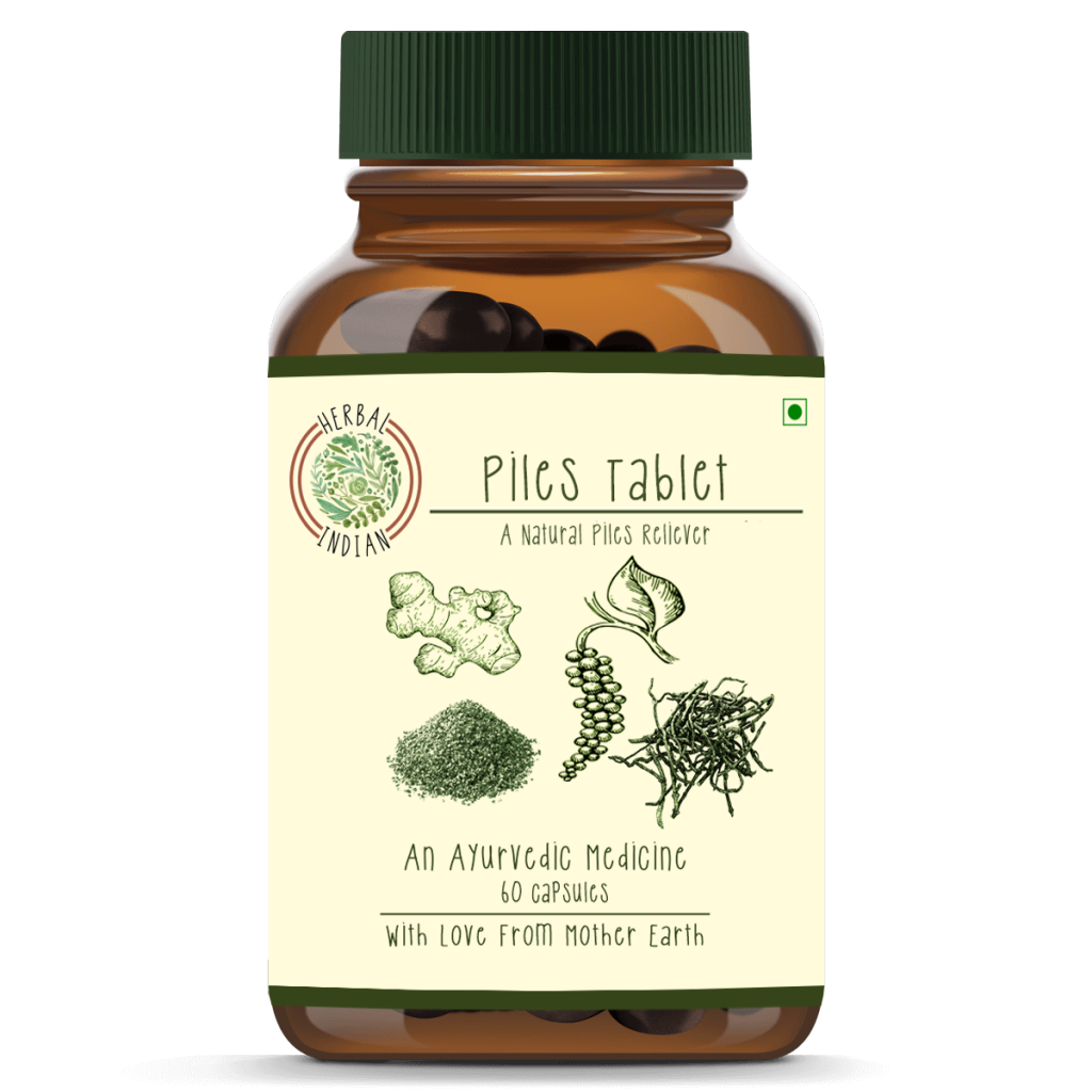 Herbal Indian Piles Tablet - Front