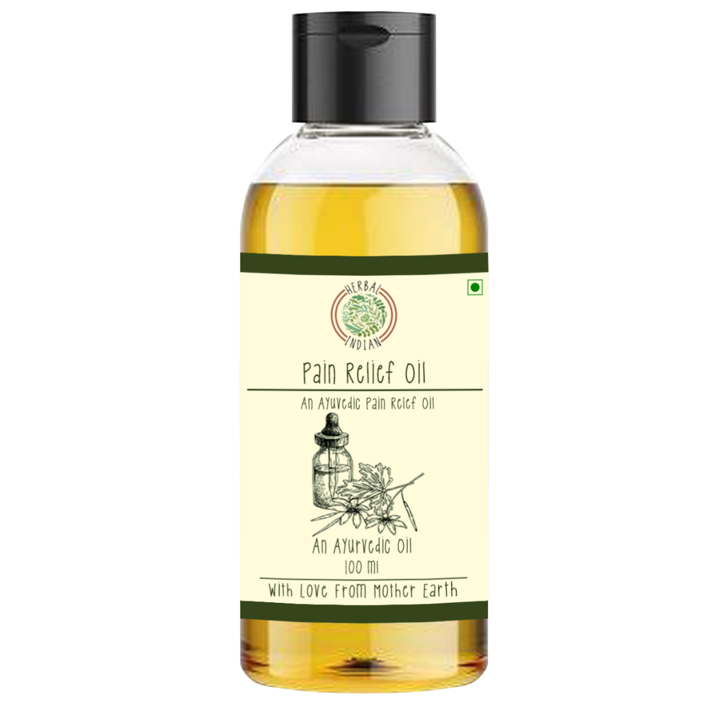 Herbal Indian Pain Relief Oil - Front