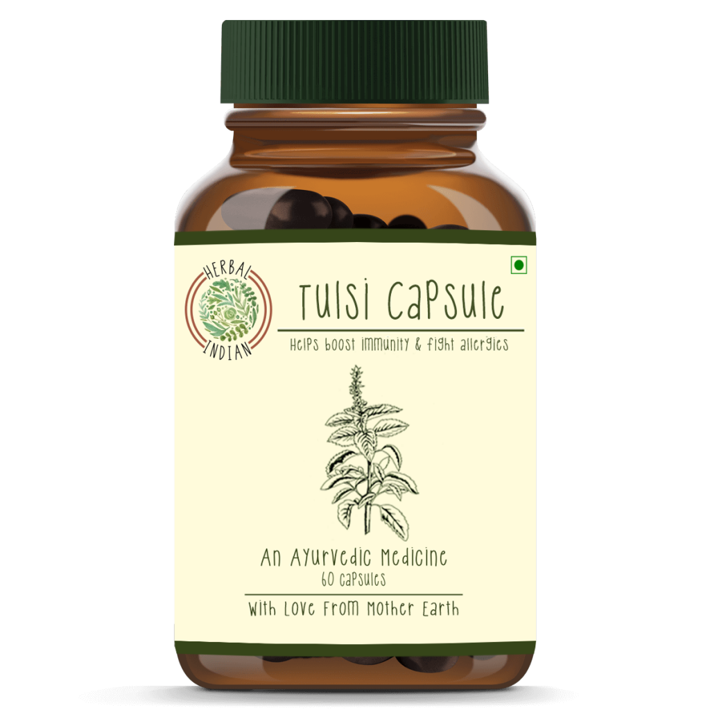 Herbal Indian Tulsi Capsule - Front