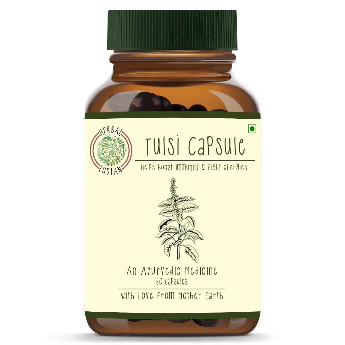Herbal Indian Tulsi Capsule - Front
