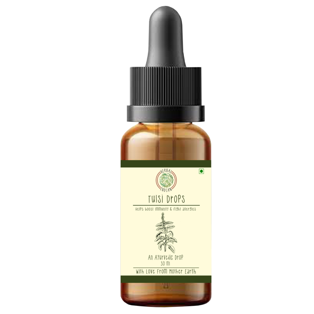 Herbal Indian Tulsi Drops - Front